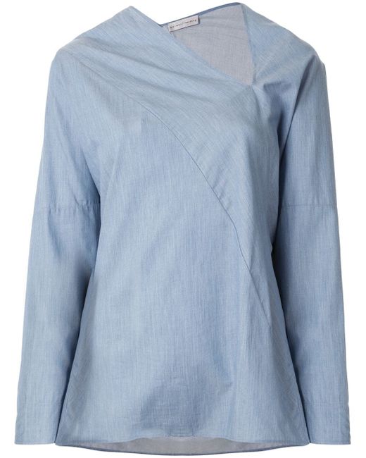 Palmer/Harding long-sleeve flared blouse