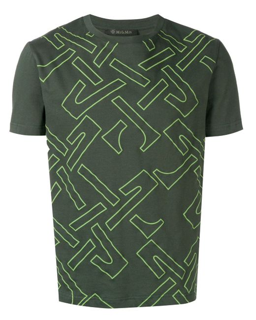 Mr & Mrs Italy geometric print T-shirt