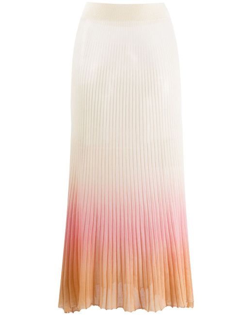 Jacquemus Helado degradê pleated knitted skirt