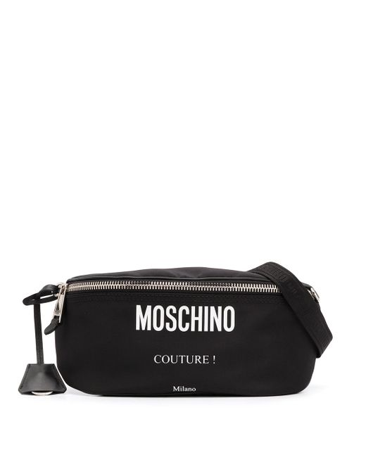 Moschino logo print belt bag