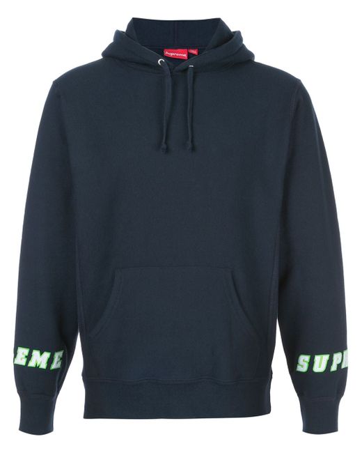 Supreme logo cuff hoodie