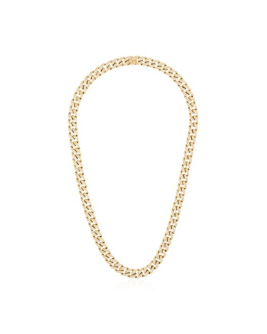 Shay 18kt gold pavé diamond link necklace