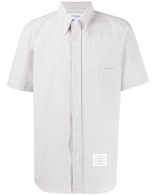 Thom Browne Short Sleeve Seersucker Shirt