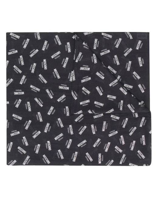 Moschino logo print scarf