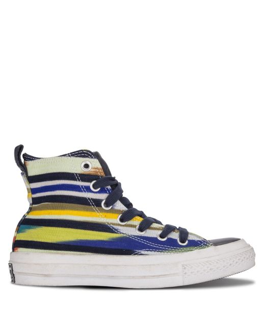 Converse striped high-top sneakers