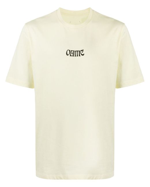 Oamc rear photographic-print crew neck T-shirt
