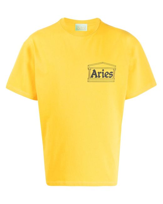 Aries logo-print crew neck T-shirt