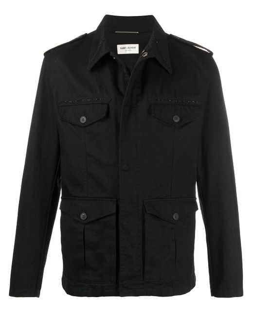 Saint Laurent embellished military jacket