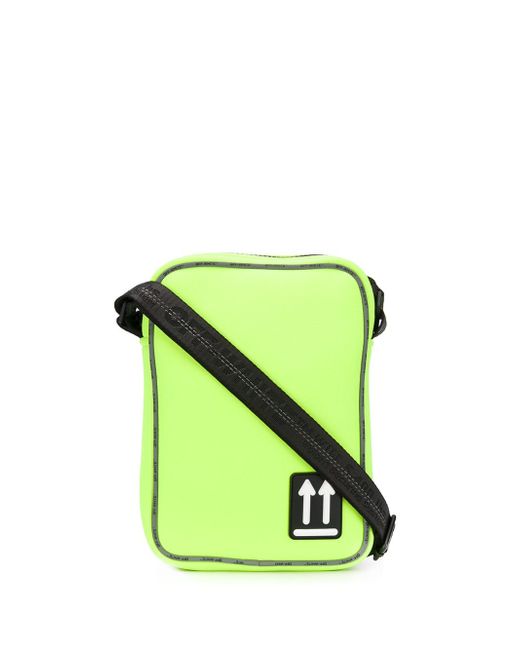 Off-White arrow logo patch messenger bag