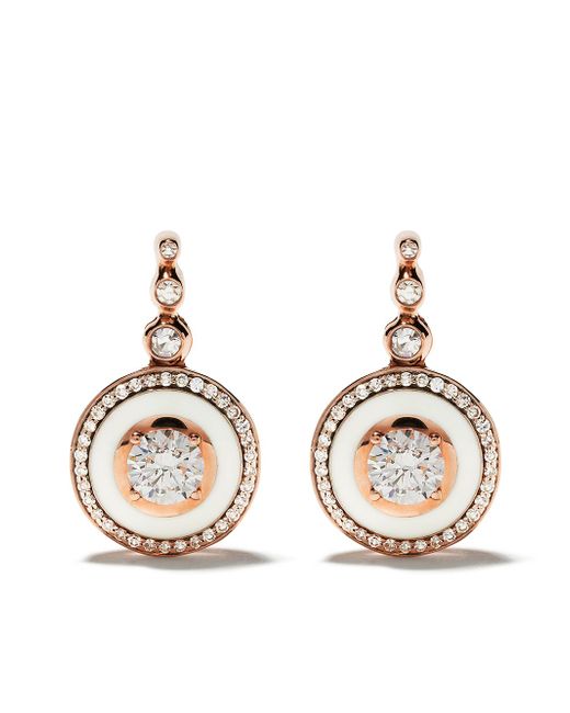 Selim Mouzannar 18kt rose gold diamond Mina earrings