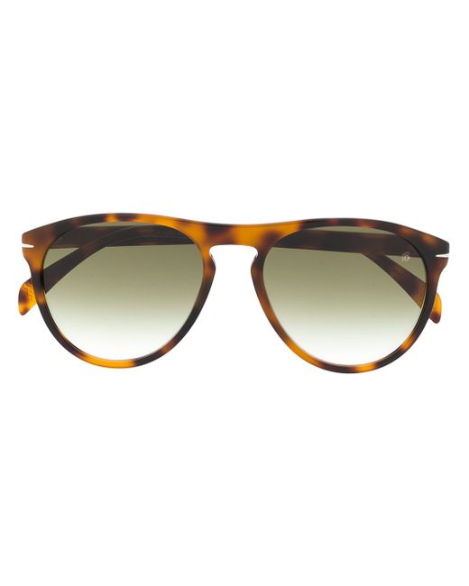 David Beckham Eyewear tortoiseshell effect large frame sunglasses