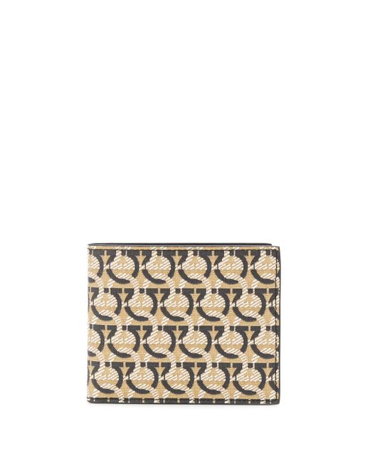 Salvatore Ferragamo Gancini pattern bi-fold wallet