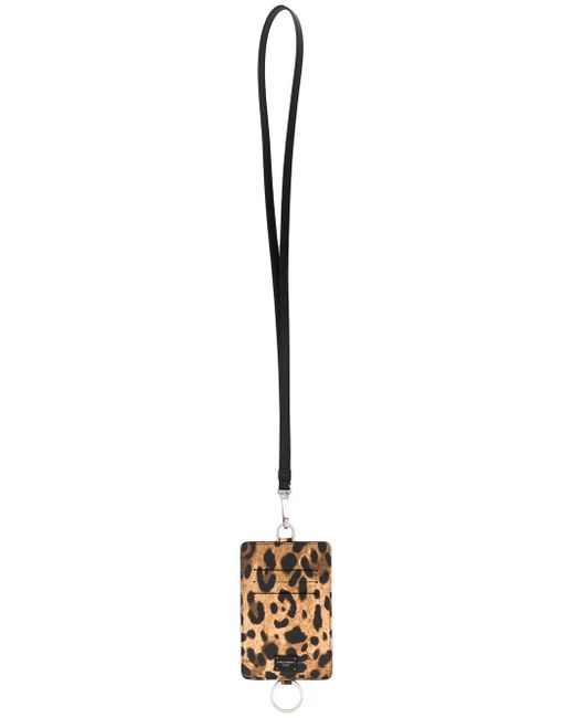 Dolce & Gabbana leopard print card holder
