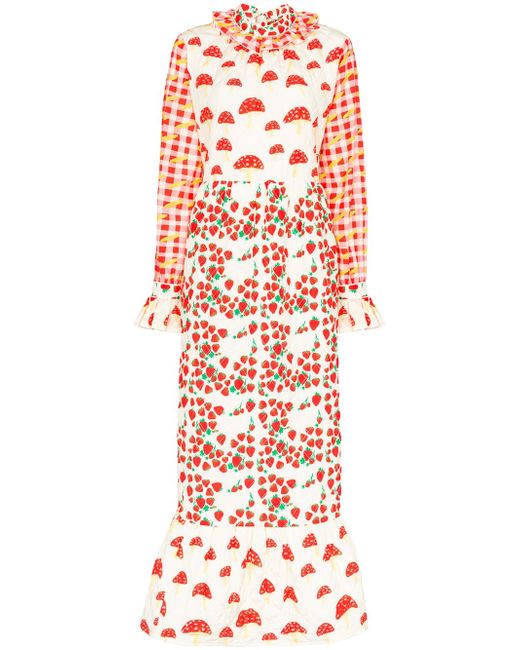 Helmstedt Picnic print quilted maxi dress