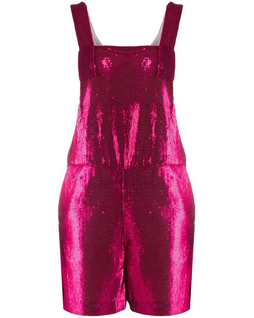 P.A.R.O.S.H. . sequin sleeveless playsuit
