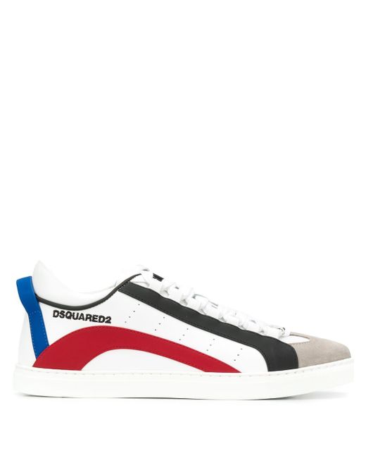 Dsquared2 panelled leather sneakers