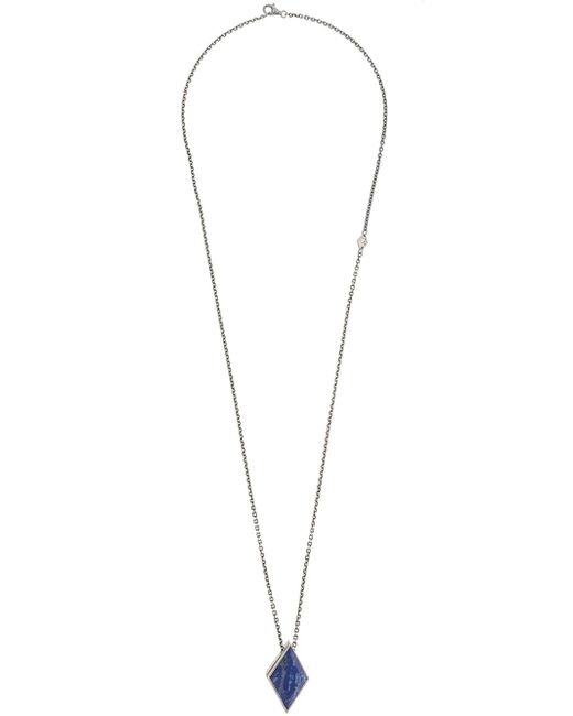M Cohen large Diamond geo locket necklace