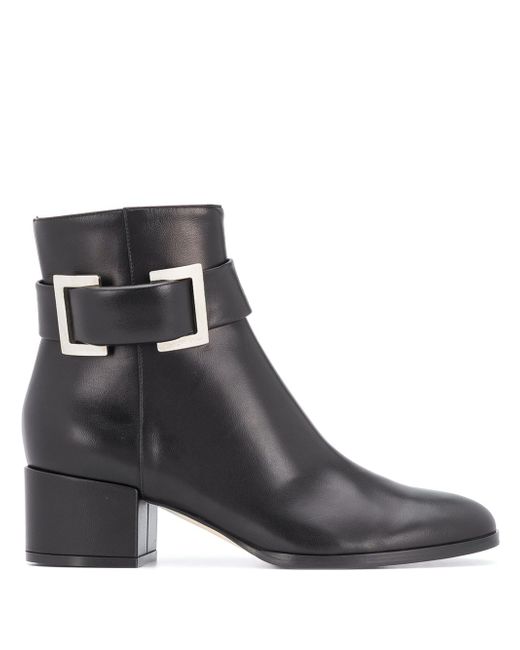 Sergio Rossi buckle ankle boots