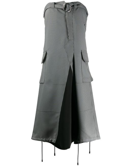 Maison Margiela deconstructed trouser-style strapless dress