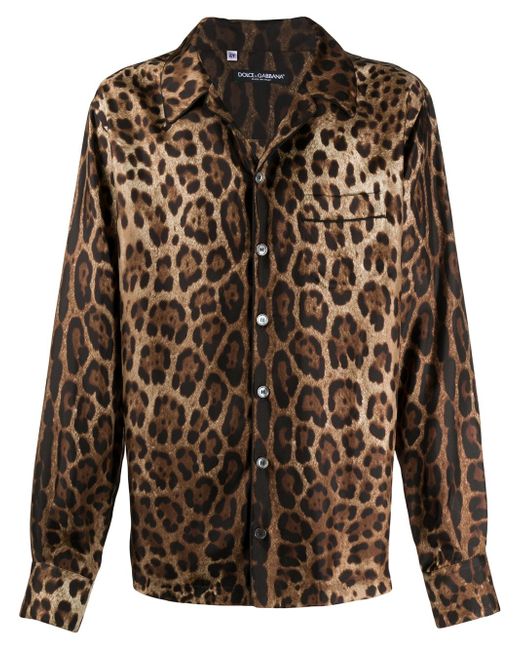 Dolce & Gabbana leopard print shirt
