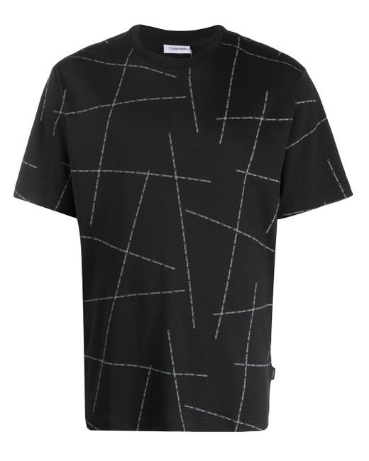 Calvin Klein geometric logo print T-shirt