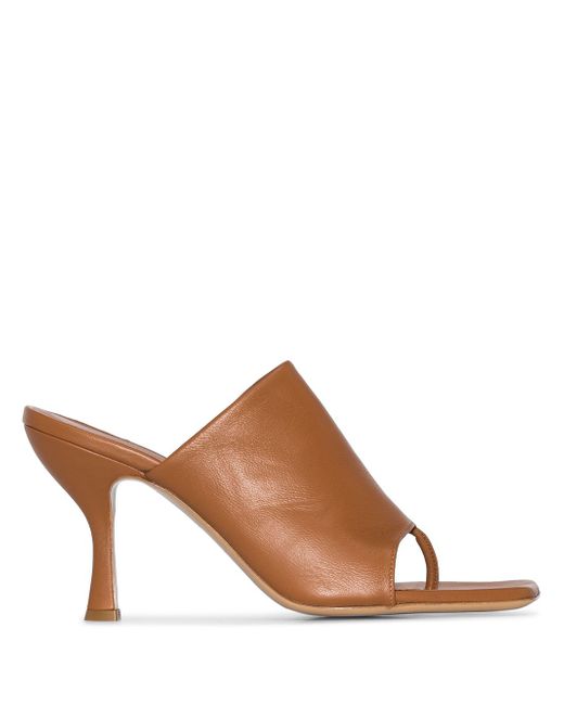 Gia Couture X Pernille Teisbaek leather mules
