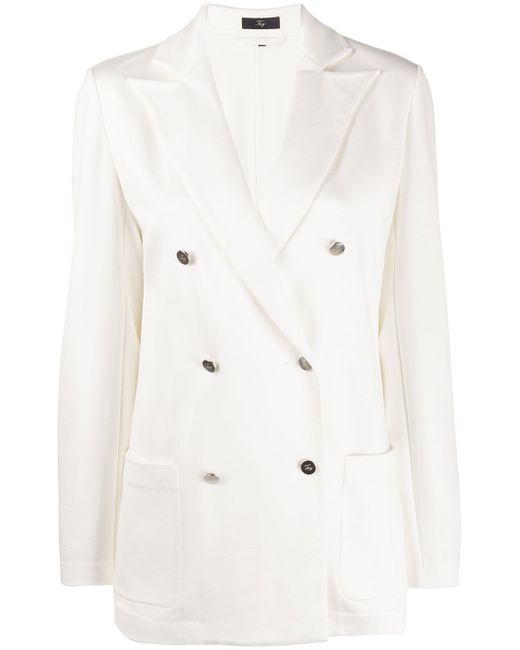 Fay boxy fit double breasted blazer