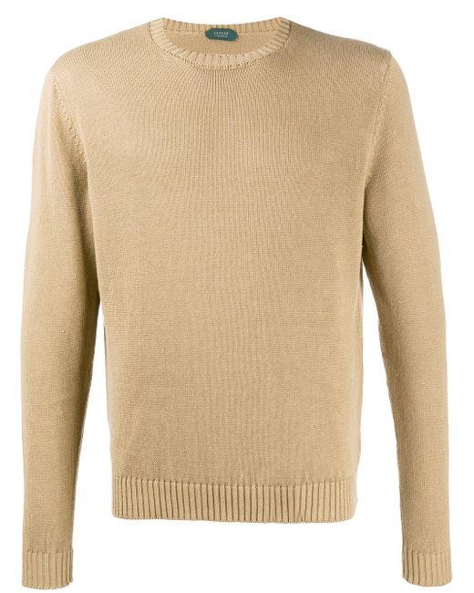Zanone long-sleeve fitted jumper