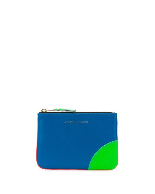 Comme Des Garçons colour-block zipped wallet