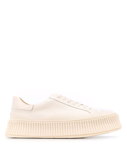 Jil Sander ribbed sole low-top trainers