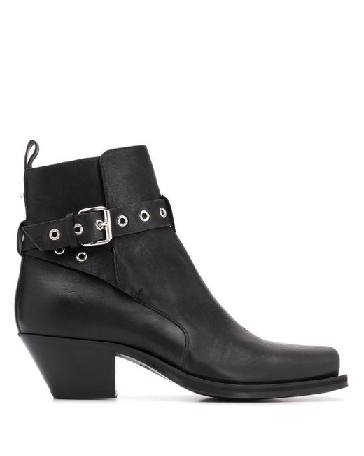 Versace wrap-around strap ankle boots