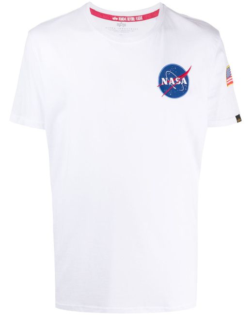 Alpha Industries NASA print short-sleeve T-shirt