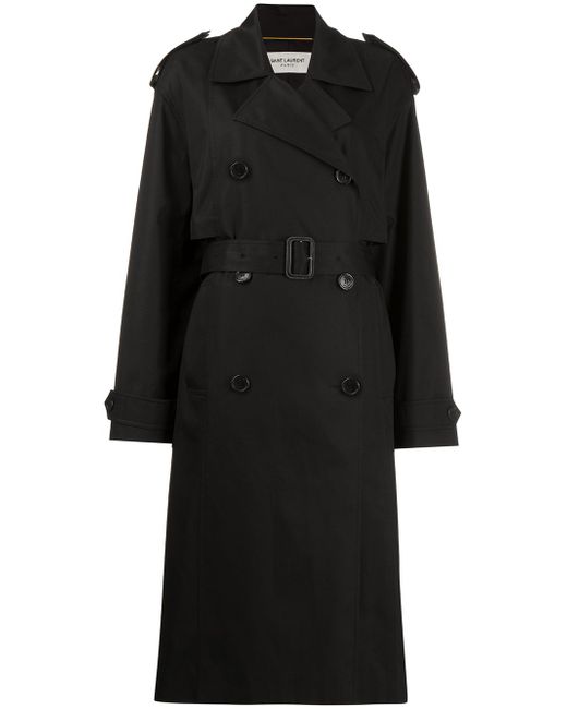 Saint Laurent belted trench coat