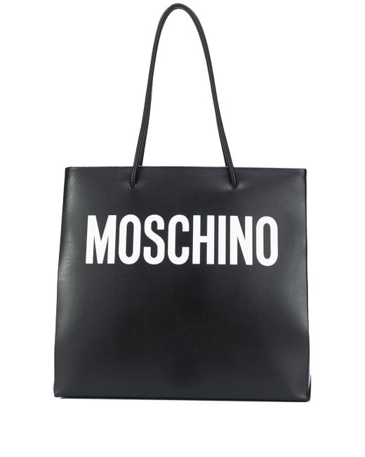 Moschino logo print tote
