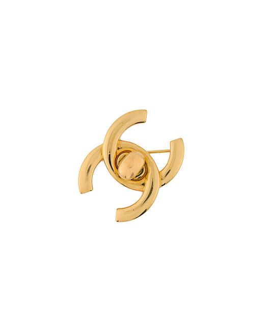 Chanel Pre-Owned CC Turnlock brooch