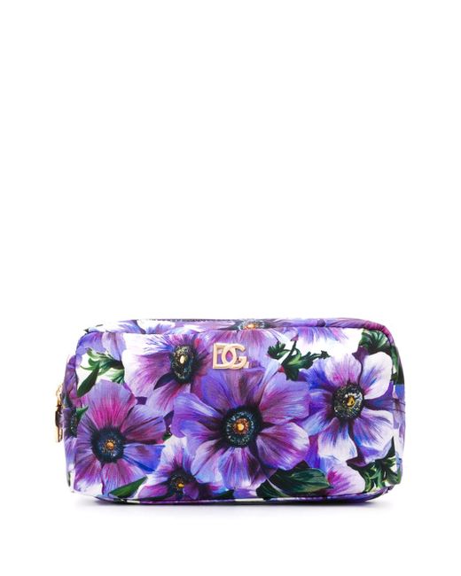 Dolce & Gabbana floral-print makeup bag
