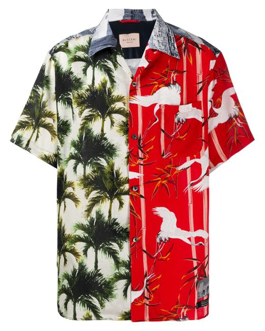 Buscemi palm tree print shirt