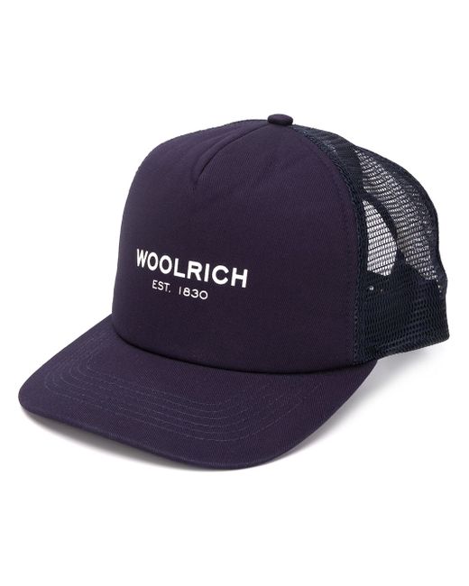 Woolrich logo print baseball cap
