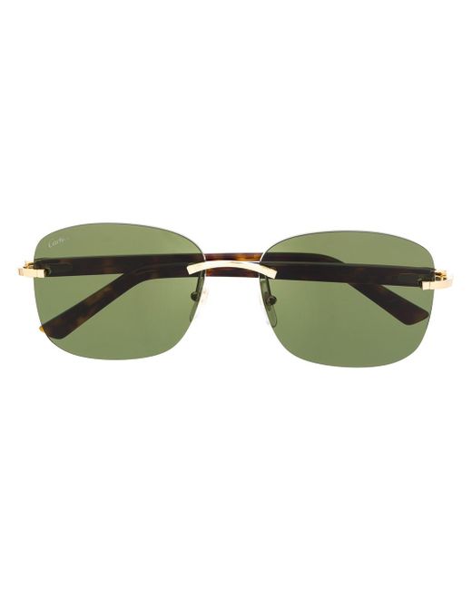 Cartier C Décor rectangular-frame sunglasses
