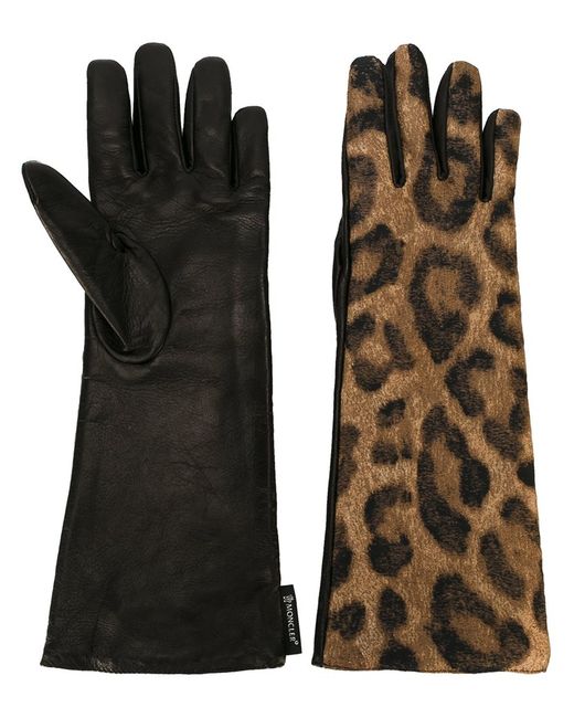 Moncler leopard print gloves Medium