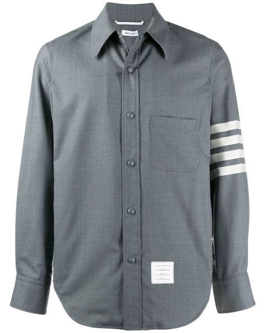 Thom Browne snap front shirt jacket