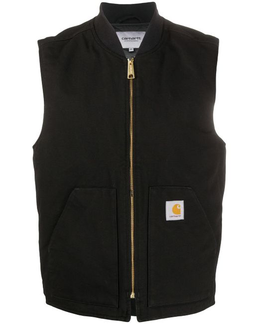 Carhartt Wip logo patch zipped vest