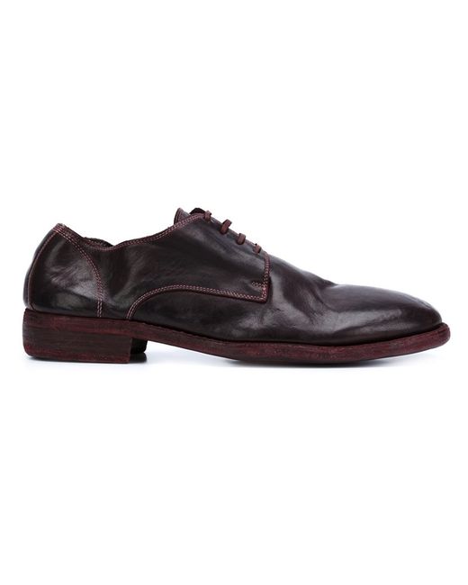 Guidi distressed Derby shoes