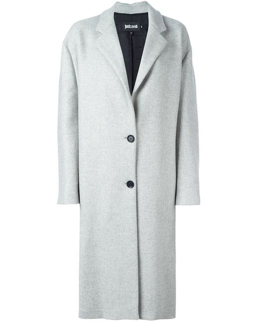 Just Cavalli mid-length button up coat