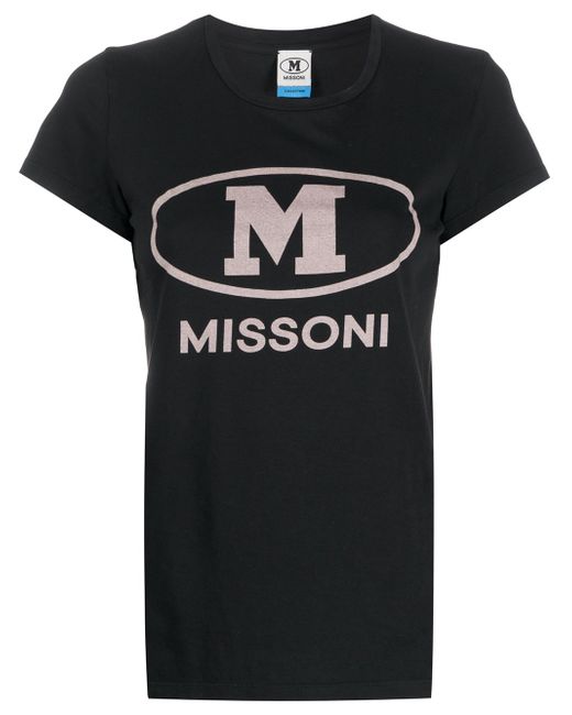 M Missoni logo print round neck T-shirt