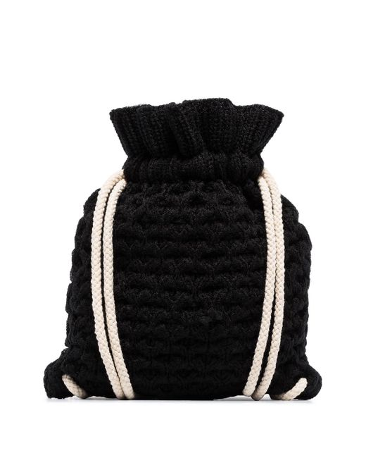 Sunnei knitted sack backpack