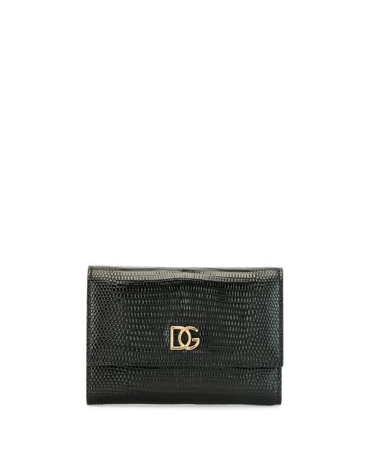 Dolce & Gabbana embossed snakeskin-effect wallet