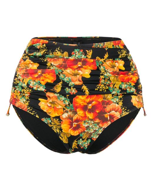 Marlies Dekkers ruched floral-print bikini bottoms