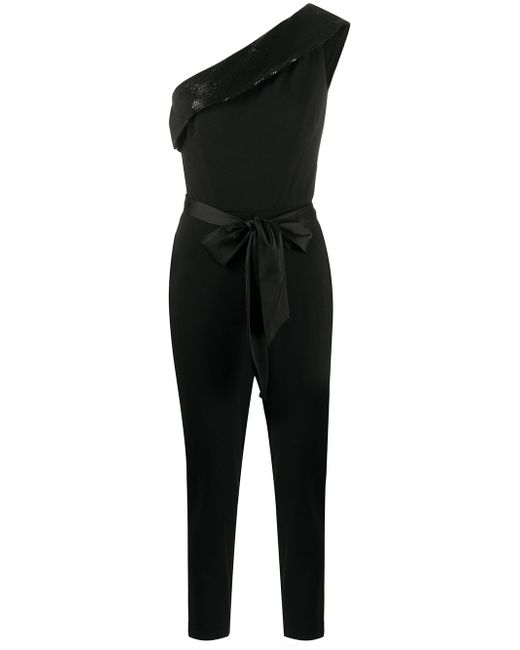 Lauren Ralph Lauren sequin-embellished one-shoulder jumpsuit
