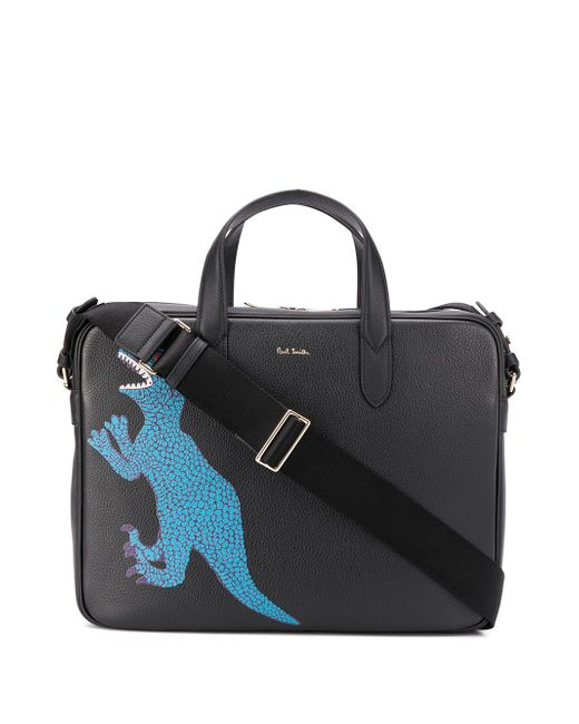 Paul Smith dinosaur print laptop bag